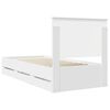vidaXL Bed Frame with Drawer White 90 x 200 cm Engineer Wood