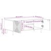 vidaXL Coffee Table Brown 100 x 54 x 40 cm Solid Acacia wood