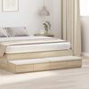 vidaXL Bed Drawers Sonoma Oak 135 x 36.5 x 16.5 cm Engineered Wood