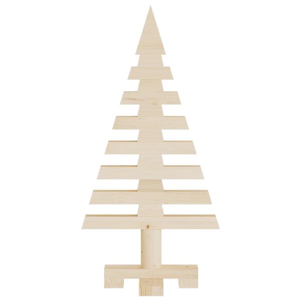 vidaXL Wooden Christmas Trees for Decoration 3 pcs Solid Wood Pine