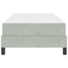 vidaXL Box Spring Bed with Mattress Light Grey 80 x 210 cm Fabric