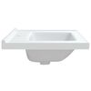 vidaXL Bathroom Sink White 71x48x19.5 cm Rectangular Ceramic