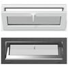 vidaXL Basement Window RISOR 110 x 40 cm PVC and Glass Anthracite