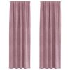 vidaXL Blackout Curtains 2 pcs Dark Pink 140 x 260 cm Velvet