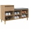 vidaXL Shoe Cabinet Artisan Oak 102 x 36 x 60 cm Engineered Wood