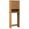 vidaXL Toilet Cabinet with Shelf VIGO Honey brown 60 x 27 x 161 cm