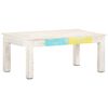 vidaXL Coffee Table White 110x60x45 cm Solid Mango Wood
