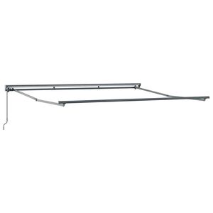 vidaXL Awning Frame Retractable Manual Anthracite 4 x 3 m