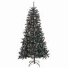 vidaXL Artificial Christmas Tree with 300 LEDs with Stand Green 210 cm