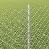 vidaXL Fence with Post Silver 0.8 x 25 m Steel