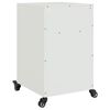 vidaXL Bedside Cabinets 2 pcs White 36x39x59 cm Steel