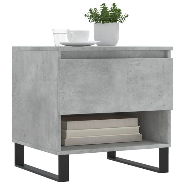 vidaXL Coffee Tables 2 pcs Concrete Grey 50x46x50 cm Engineered Wood