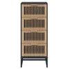 vidaXL Highboard Black 40x30x95 cm Engineered Wood