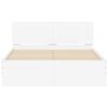 vidaXL Bed Frame without Mattress White 120x190 cm Small Double
