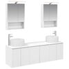 vidaXL Bathroom Cabinet Set 5 pcs White Engineered Wood