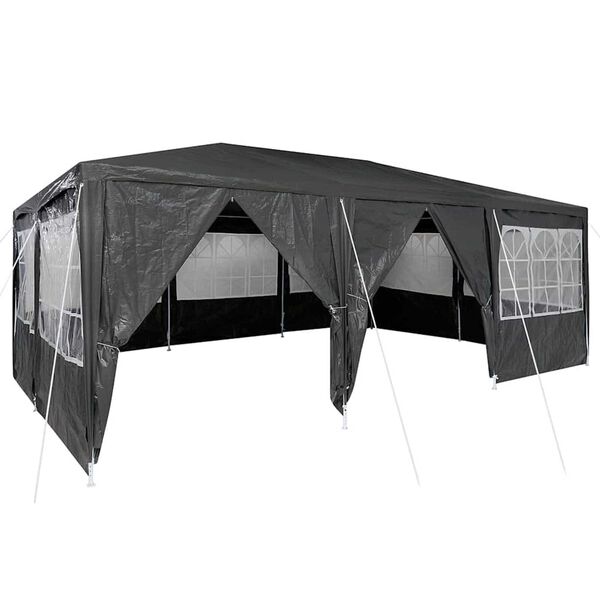 vidaXL Party Tent Anthracite and White 600 x 400 x 266 cm