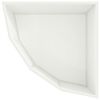 vidaXL Corner Planter White 60 x 60 x 35 cm Steel