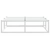 vidaXL Bed Frame without Mattress White 120x200 cm Metal