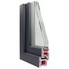 vidaXL Basement Window "RISOR" 90x50 cm Tilt&Turn DIN Left Anthracite