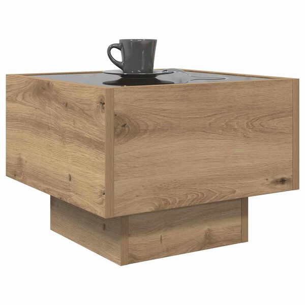 vidaXL Coffee Table Artisan oak 40 x 40 x 30 cm Engineered wood
