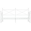 vidaXL Daybed with Trundle without Mattress White 90x200 cm Steel