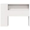 vidaXL Headboard with Storage White 100 cm Solid Wood Pine