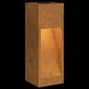 vidaXL Solar Led Pathway Light 2 pcs Corten Steel Corten Steel