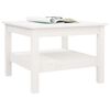 vidaXL Coffee Table White 55x55x40 cm Solid Wood Pine