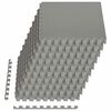 vidaXL Pool Ground Mat 50 pcs Grey 18 m&sup2; EVA Foam