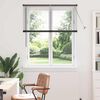 vidaXL Window Blind with Curtains Manual Black Aluminium