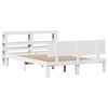 vidaXL Bed Frame with Headboard without Mattress White 135x190 cm Double