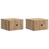 vidaXL Wall-Mounted Bedside Cabinet 2 pcs Artisan Oak