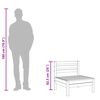 vidaXL Garden Sofa 3-Seater Impregnated Wood Pine
