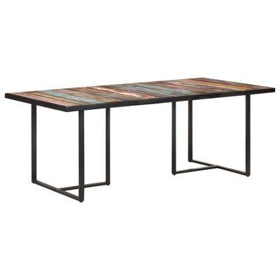 vidaXL Dining Table 200 cm Solid Reclaimed Wood