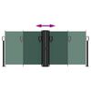 vidaXL Retractable Side Awning Dark Green 100x600 cm