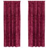 vidaXL Velvet Curtains 2 pcs Wine red 245 x 140 cm Velvet