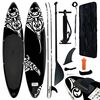 vidaXL Inflatable Stand Up Paddleboard Set 305x76x15 cm Black