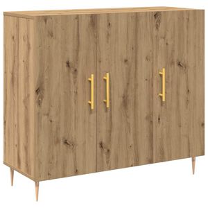vidaXL Sideboard Artisan Oak 90 x 34 x 80 cm Engineered Wood