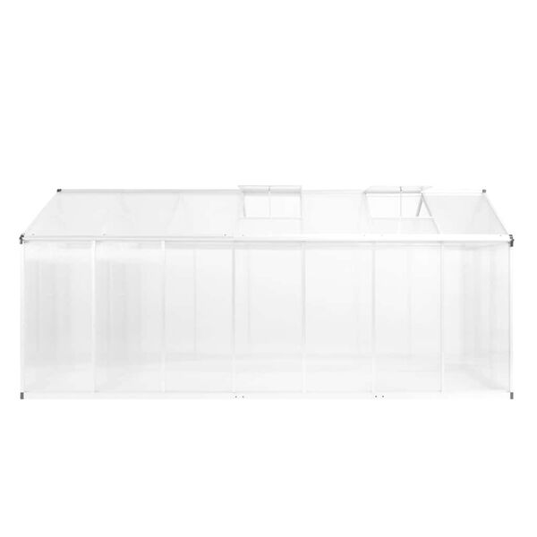 vidaXL Greenhouse Aluminium 421x190x195 cm 15.6 m&sup3;