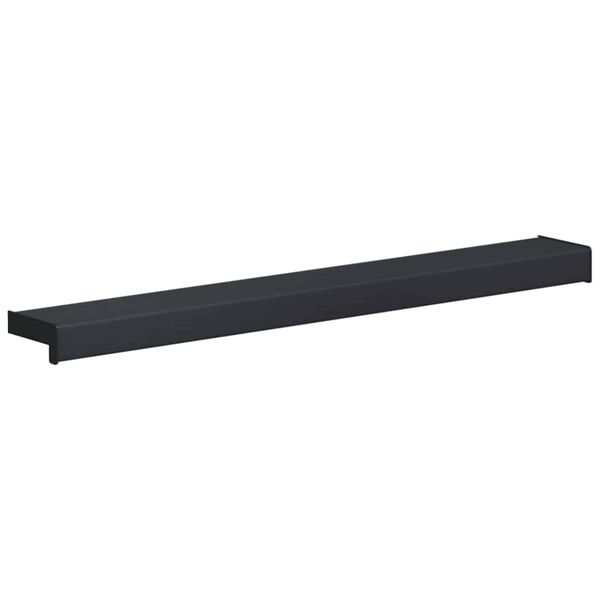 vidaXL Window Sill Anthracite with Wood Grain 80 x 10 x 4.5 cm PVC