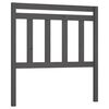 vidaXL Bed Headboard Grey 81x4x100 cm Solid Wood Pine