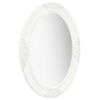 vidaXL Wall Mirror Baroque Style 50x70 cm White