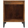 vidaXL Bedside Cabinet Smoked Oak 40x35x50 cm