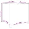 vidaXL Garden Planter 50x50x50 cm Galvanised Steel