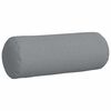 vidaXL Bolster Pillows 2 pcs Light Grey &Oslash; 25 x 70 cm Fabric