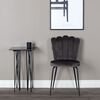 Venture Home Dining Chairs 2 pcs Limhamn Velvet Black and Grey