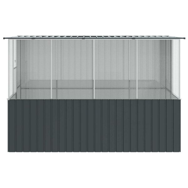 vidaXL Bird Cage Anthracite 315 x 167 x 200 cm Galvanised steel