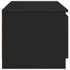 vidaXL TV Cabinet Black 140x40x35.5 cm Engineered Wood