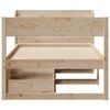 vidaXL Bed Frame without Mattress 75x190 cm Small Single Solid Wood Pine