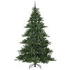 vidaXL Artificial Hinged Christmas Tree Green 210 cm PVC and Steel